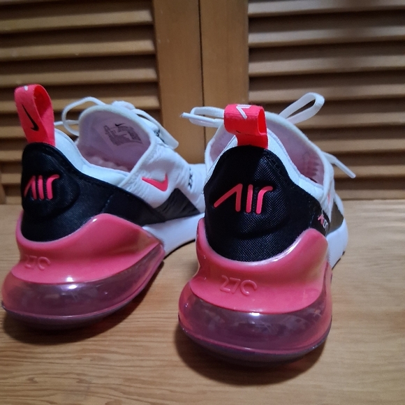 Nike Air Max 270 White/ Black/ Pink  Women’s Sneaker * Size: 7.5 - Picture 6 of 8